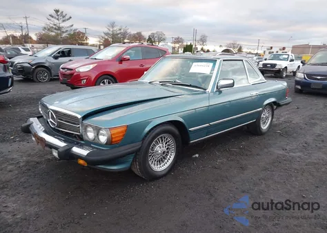 1985 Mercedes-Benz 380 Sl из США, поврежденный, VIN WDBBA45C6FA022313